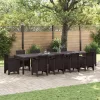  Kertasztal Barna 350x100x73 cm Poliratán