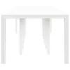  Kert Asztal Fehér 350x100x73 cm Poly Rattan