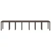  Kerti Asztal Barna 400x100x73 cm Poli Rattan