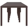  Kerti Asztal Barna 400x100x73 cm Poli Rattan