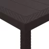  Kerti Asztal Barna 400x100x73 cm Poli Rattan