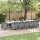  Kerti Asztal Világosszürke 400x100x73 cm Polyrattan