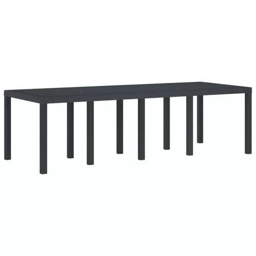  Kerti Étkezőgarnitúra 11 pcs Antracit 250 x 100 x 73 cm