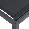 Kerti Kanapé Szett 3 pcs Fekete 70 x 70 x 32 cm Alumínium