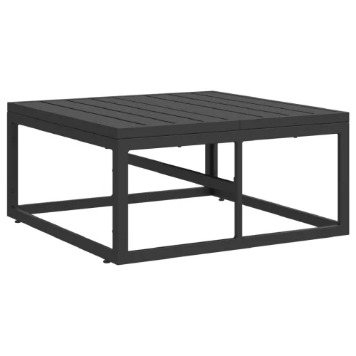  Kerti Kanapé Szett 6 pcs Fekete 70 x 70 x 32 cm Alumínium