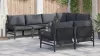  Kerti Kanapé Szett 7 pcs Antracitszürke 320 x 160 x 71 cm