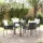  5 db-os Kerti Étkező Szett Párnával Barna Poli Rattan