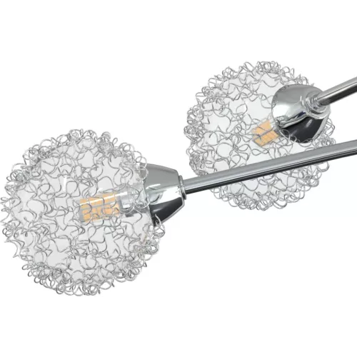  mennyezeti lámpa dróthálós burákkal 5 db G9 LED-lámpával