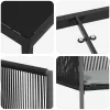  Kert étkező szett 5 pcs Fekete PE Rattan