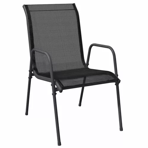  Kert étkező szett 5 pcs Fekete Porszórt acél
