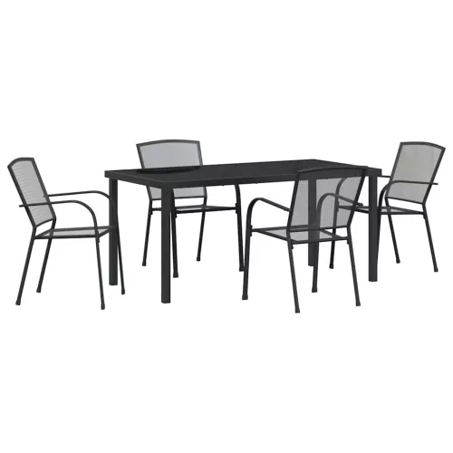  Kert étkező szett 5 pcs Antracit Porszórt acél
