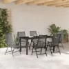  Kert étkező szett 7 pcs Antracit Porszórt acél