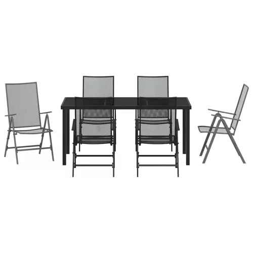  Kert étkező szett 7 pcs Antracit Porszórt acél