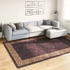  fekete és arany csúszásmentes mosható szőnyeg 190 x 300 cm