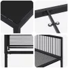  Kert étkező szett 5 pcs Fekete polirattan