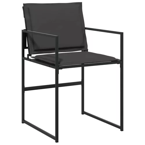  Kert étkező szett 5 pcs Fekete 140 x 70 x 73 cm