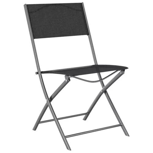  Kert étkező szett 7 pcs Fekete Porszórt acél