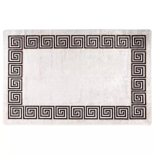  világosbézs csúszásmentes mosható szőnyeg 80 x 150 cm