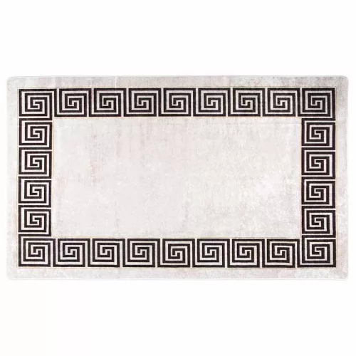  világosbézs csúszásmentes mosható szőnyeg 120 x 180 cm