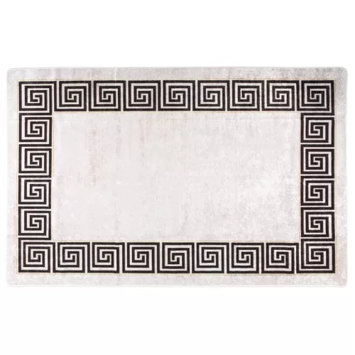  világosbézs csúszásmentes mosható szőnyeg 160 x 230 cm