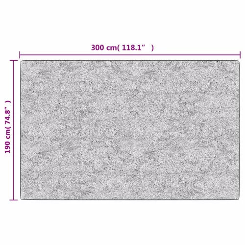  világosbézs csúszásmentes mosható szőnyeg 190 x 300 cm