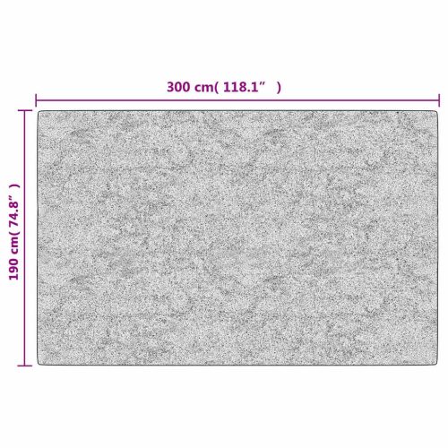  antracitszürke csúszásmentes mosható szőnyeg 190 x 300 cm
