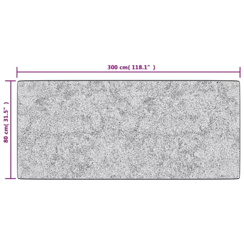  szürke csúszásmentes mosható szőnyeg 80 x 300 cm