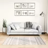  fekete és fehér csúszásmentes mosható szőnyeg 80 x 150 cm