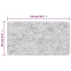  fekete és fehér csúszásmentes mosható szőnyeg 80 x 150 cm