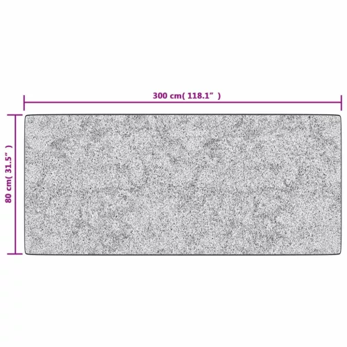  fekete és fehér csúszásmentes mosható szőnyeg 80 x 300 cm