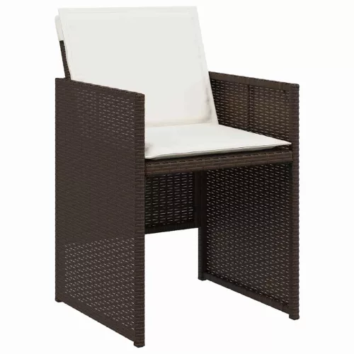  Kert étkező szett párnával 5 pcs Barna polirattan