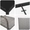  Kert étkező szett párnával 7 pcs Szürke polirattan