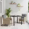  Kert étkező szett párnával 3 pcs Bézs Poli rattan