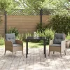  Kert étkező szett párnával 3 pcs Bézs Poli rattan