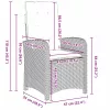  Kert étkező szett párnával 7 pcs Bézs polirattan