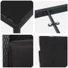  Kert étkező szett párnával 7 pcs Fekete polirattan