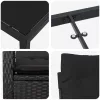  Kert étkező szett párnával 7 pcs Fekete polirattan