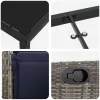  Kert étkező szett párnával 7 pcs Szürke polirattan