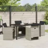  Kert étkező szett 5 pcs Világosszürke polirattan