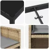  Kert étkező szett 5 pcs Bézs polirattan