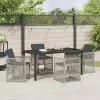  Kert étkező szett 5 pcs Világosszürke polirattan