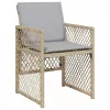  Kert étkező szett 5 pcs Bézs polirattan