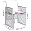  Kert étkező szett 5 pcs Bézs polirattan