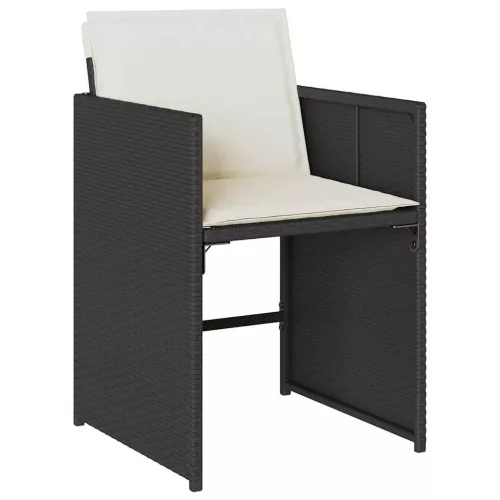  Kert étkező szett 5 pcs Fekete polirattan