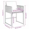  Kert étkező szett 5 pcs Bézs polirattan