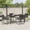  Kert étkező szett 5 pcs Szürke polirattan