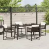  Kert étkező szett 5 pcs Barna polirattan