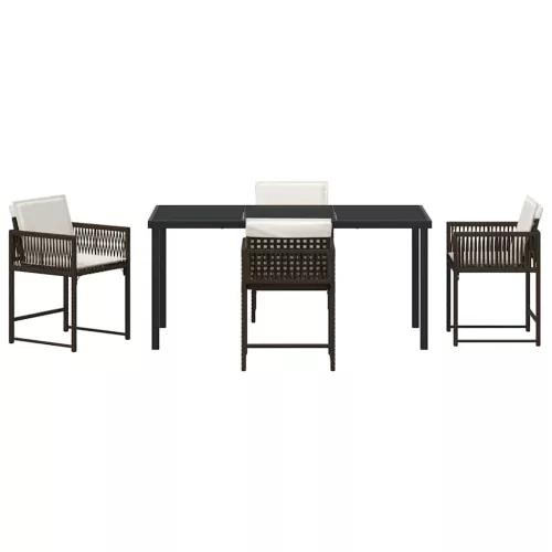  Kert étkező szett 5 pcs Barna polirattan