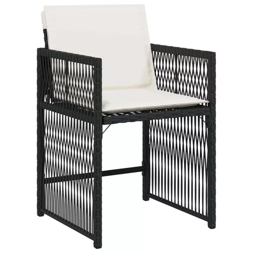  Kert étkező szett 5 pcs Fekete polirattan