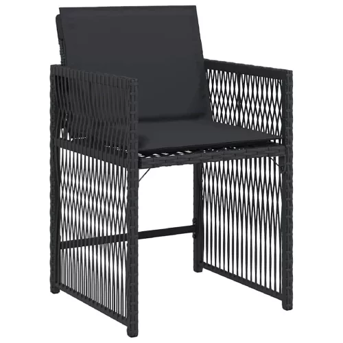  Kert étkező szett 5 pcs Fekete polirattan